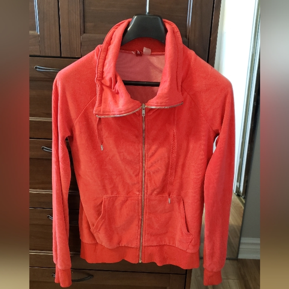 Divided Bright Coral Zip-Up Jacket